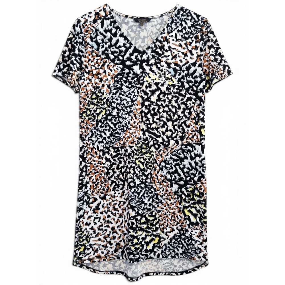 Christian Siriano Shift Dress Womens Medium Animal Print Mob Wife Art to Wear